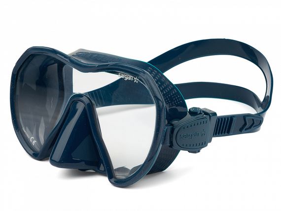 Набор маска+трубка в сумке Sargan Сталкер-Н темно-синий/черный