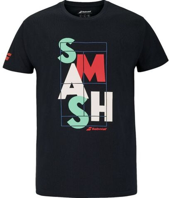 Мужская теннисная футболка Babolat Exercise Message Men - черный
