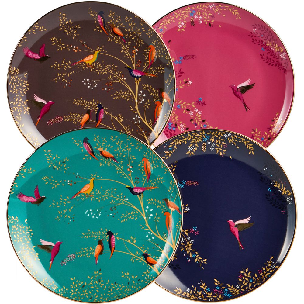 НАБОР ТАРЕЛОК ЗАКУСОЧНЫХ LEFARD "GOLDEN BIRDS" 4 ШТ. 20*2 СМ (КОР=10НАБ.)