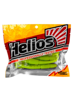 Виброхвост Helios Minoga 3,75"/9.5 см Golden Lime 5шт. (HS-17-048)