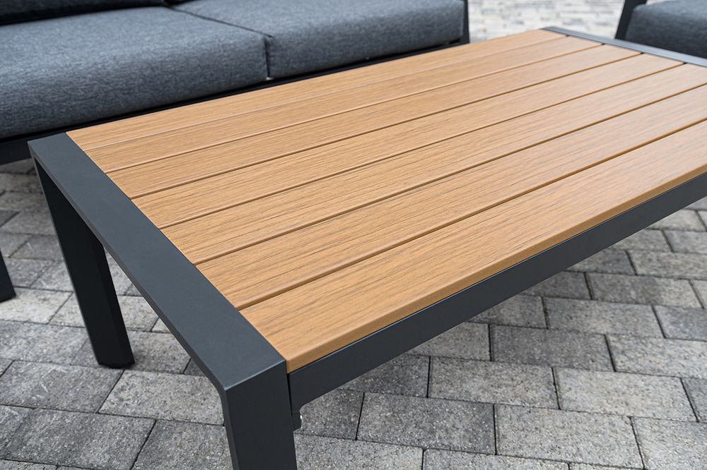 "Камелия" лаунж-зона 4-местная из алюминия, цвет темно-серый