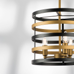 735030 Люстра EPSILON 3х40W E14 ЧЕРНЫЙ/ЗОЛОТО