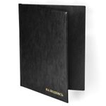 Папка адресная ПВХ "НА ПОДПИСЬ", формат А4, увеличенная вместимость до 100 листов, черная, "ДПС", 2032.Н-107