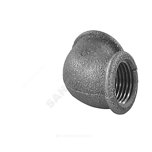 Угольник проходной чугун Ду 25 (1") ВР/ВР Fittex