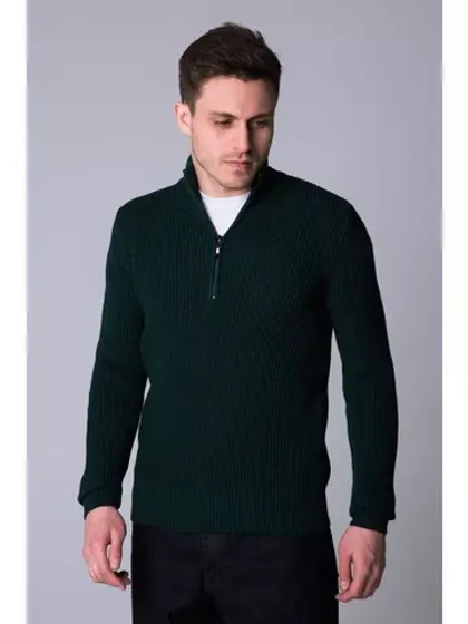 Свитер на короткой молнии