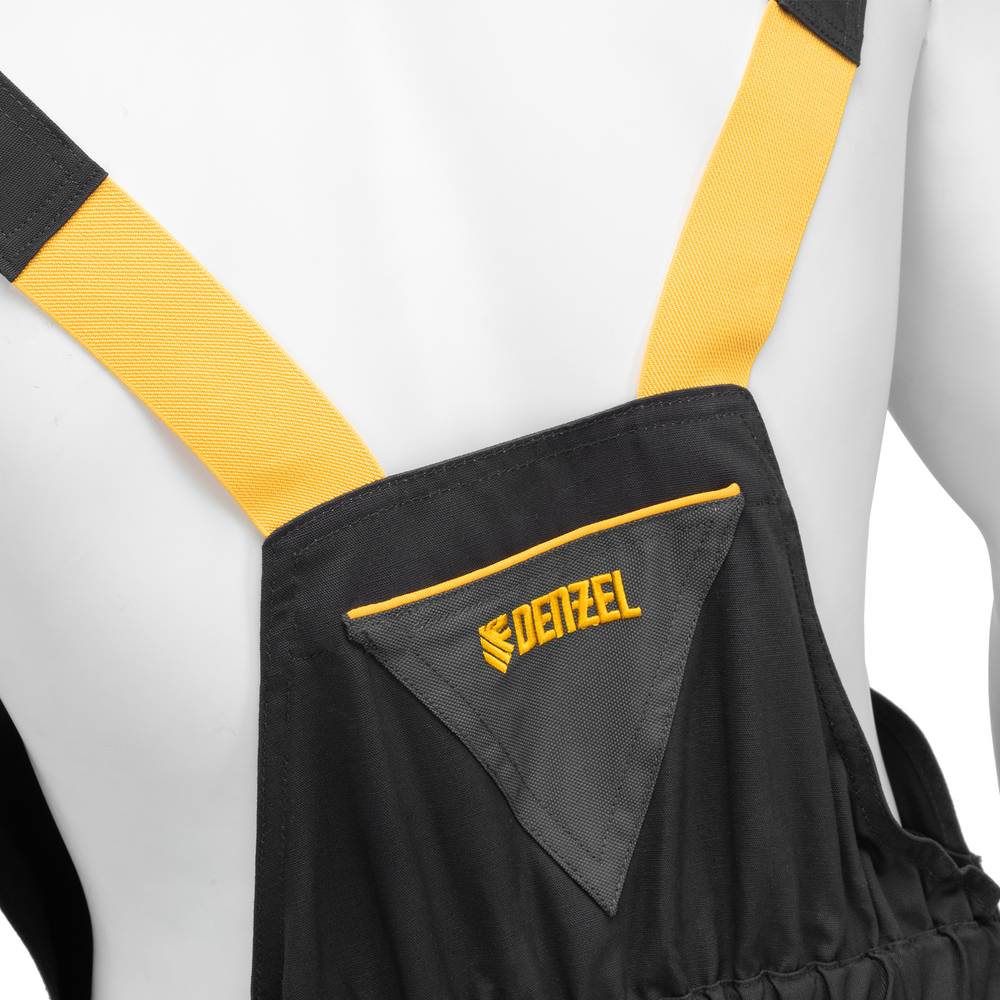 Полукомбинезон профессиональный рабочий, 65% полиэстер 35% хлопок, XXL Denzel