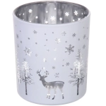 Подсвечник «Лесной олень» 7*7,8 см, Белый