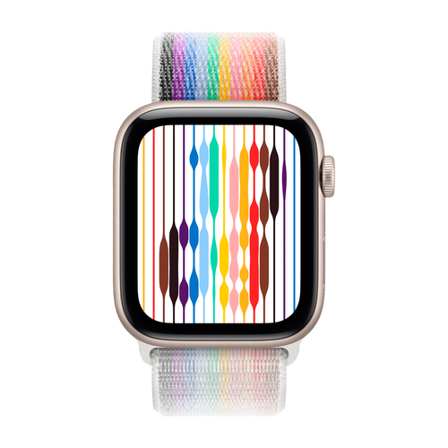 Умные часы Apple Watch SE 3 (2025) GPS, 44mm, Starlight Aluminium Case with Pride Edition Sport Loop