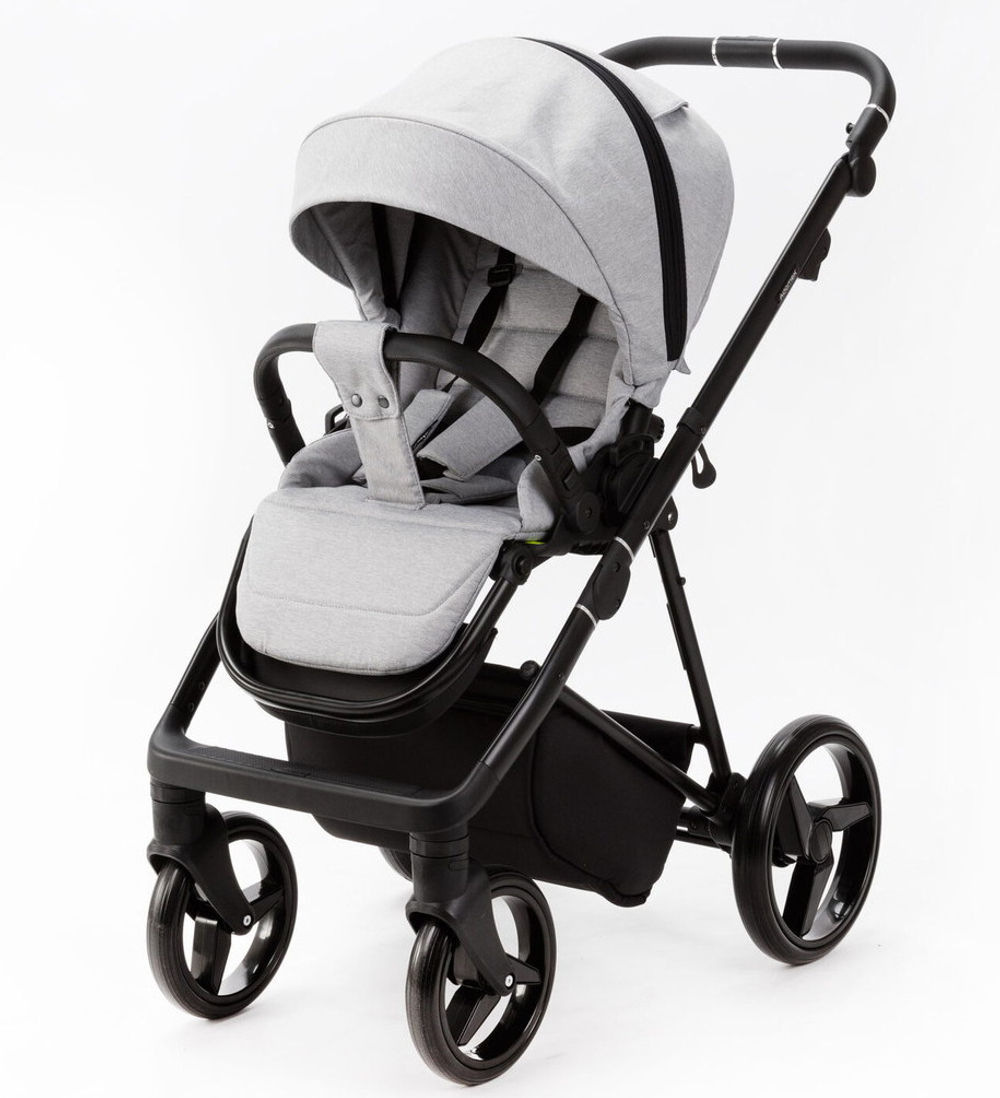 Детская коляска Adamex Quantum 3 в 1 Q-TK10 (СВ.СЕРЫЙ)