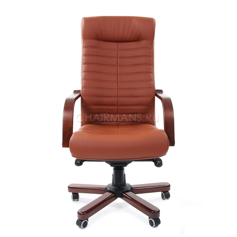 Кресло руководителя Chairman 480 WD экопремиум коричневый