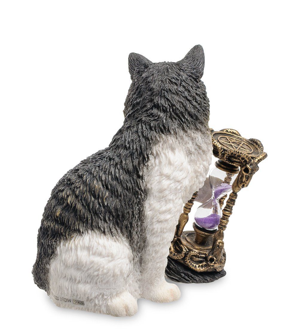 Veronese WS-842 Статуэтка «Кот с песочными часами» (Лиза Паркер)