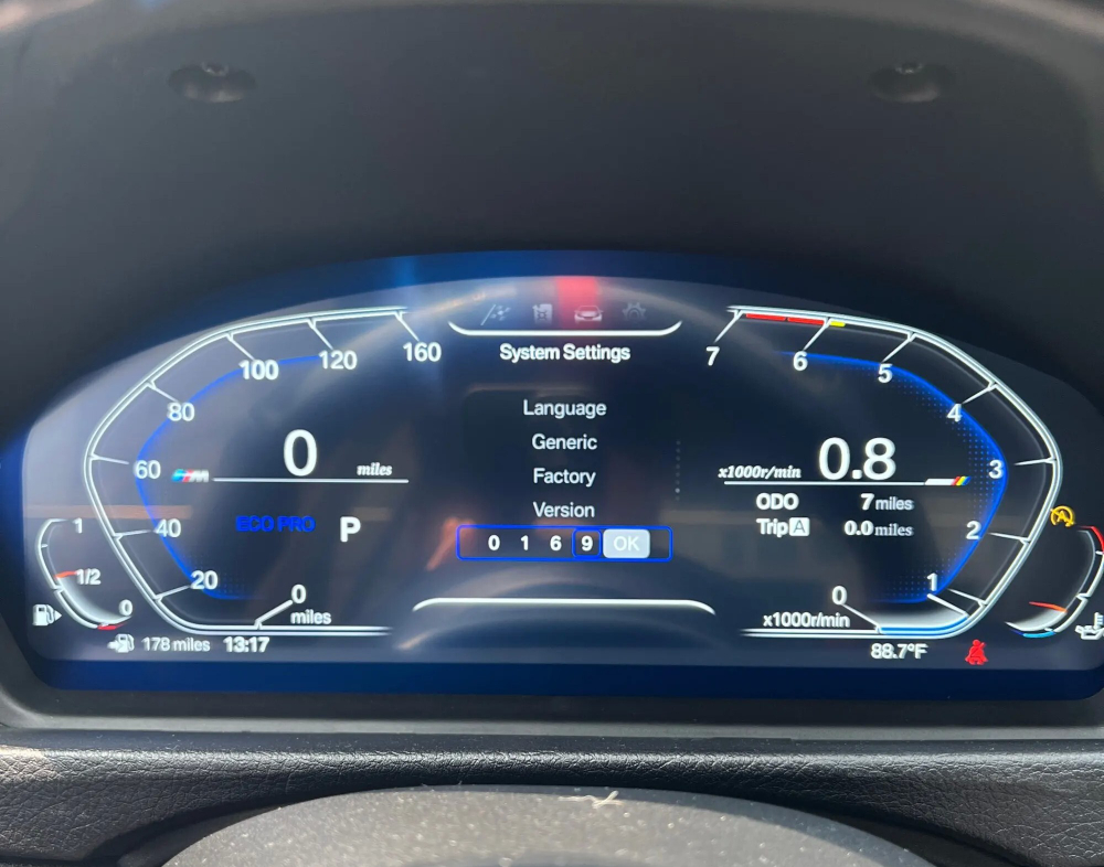 Электронная панель приборов BMW 3-серия F30 2012-2018 - Radiola 1292-F30  с LCD / ЖК 12.3" экраном QLED