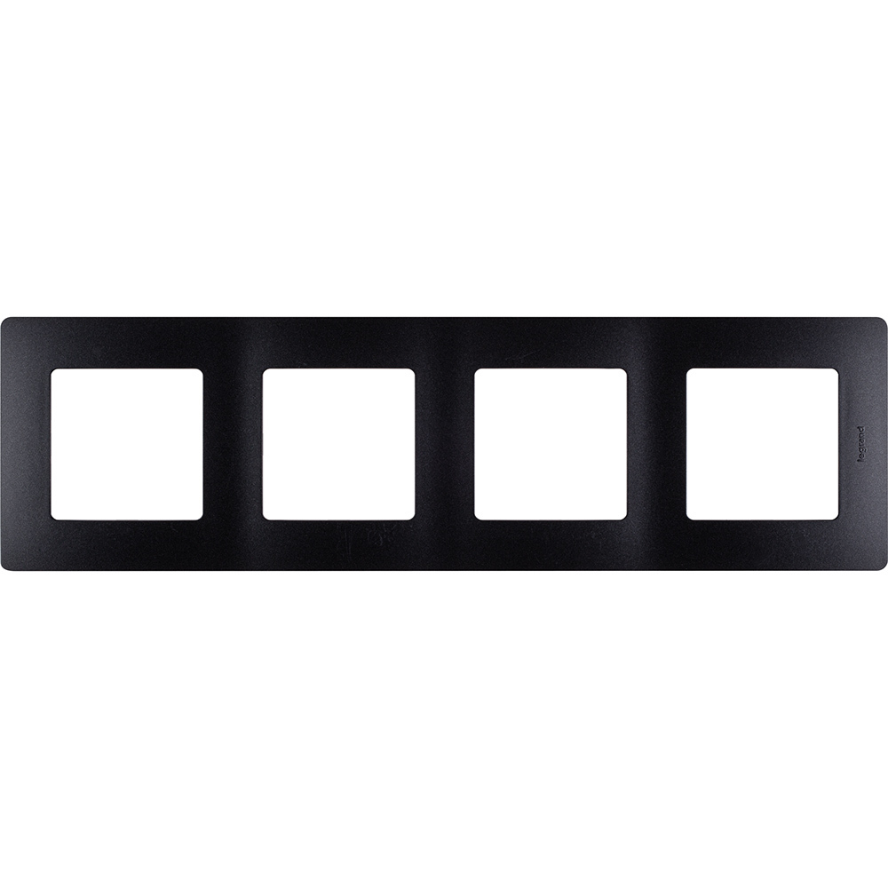 Рамка 4 поста антрацит ETIKA Legrand