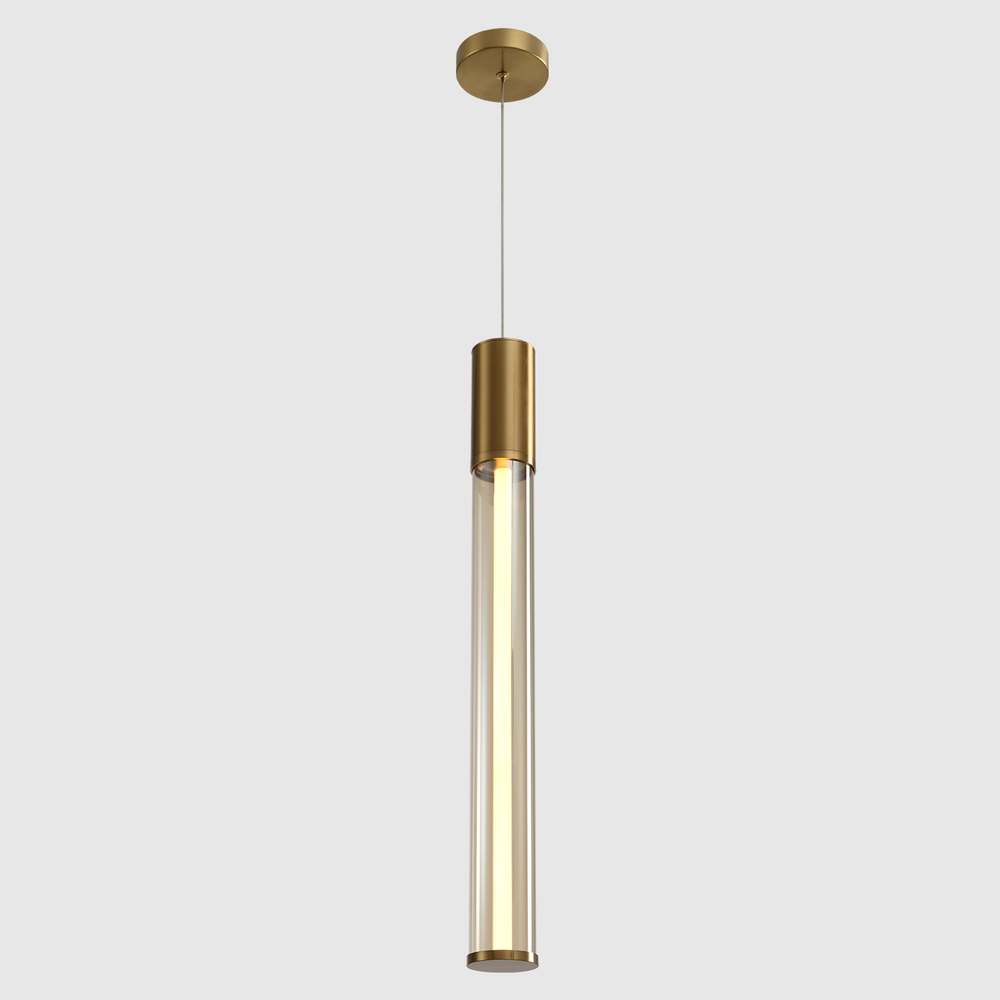 Светильник подвесной Crystal Lux LINEUP SP11W LED BRASS