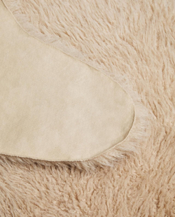 Zara Home - Плед с длинным ворсом, экрю, 90x120 см