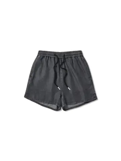 Джинсовые шорты со шнурком из тенсела