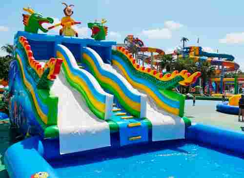 Водная горка с бассейном «Спуск дракона» 15*6*8 м