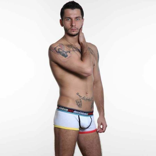 Мужские трусы хипсы белые Aussiebum Pablo White Hip AB00060
