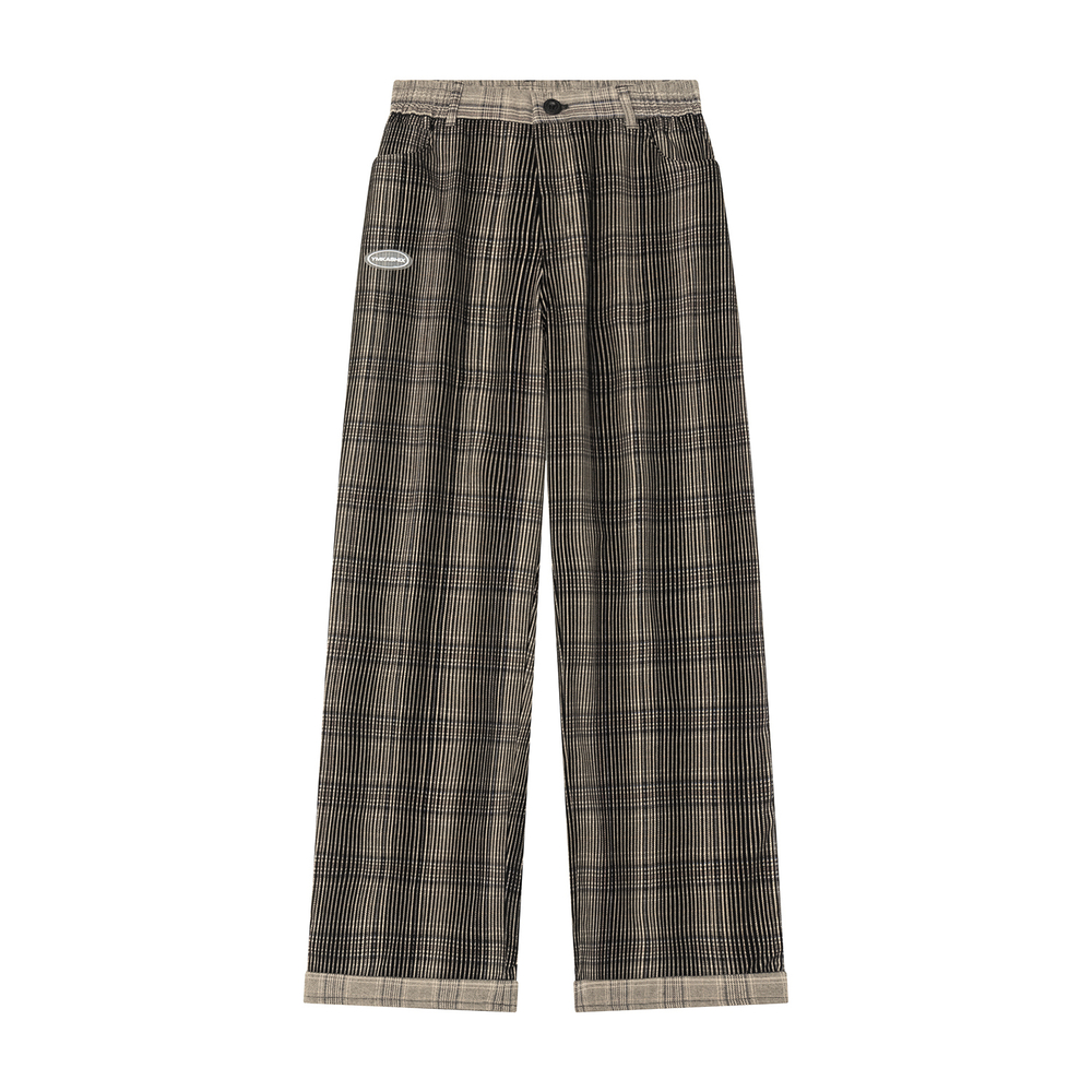 Брюки Ymkashix Velvet Tartan