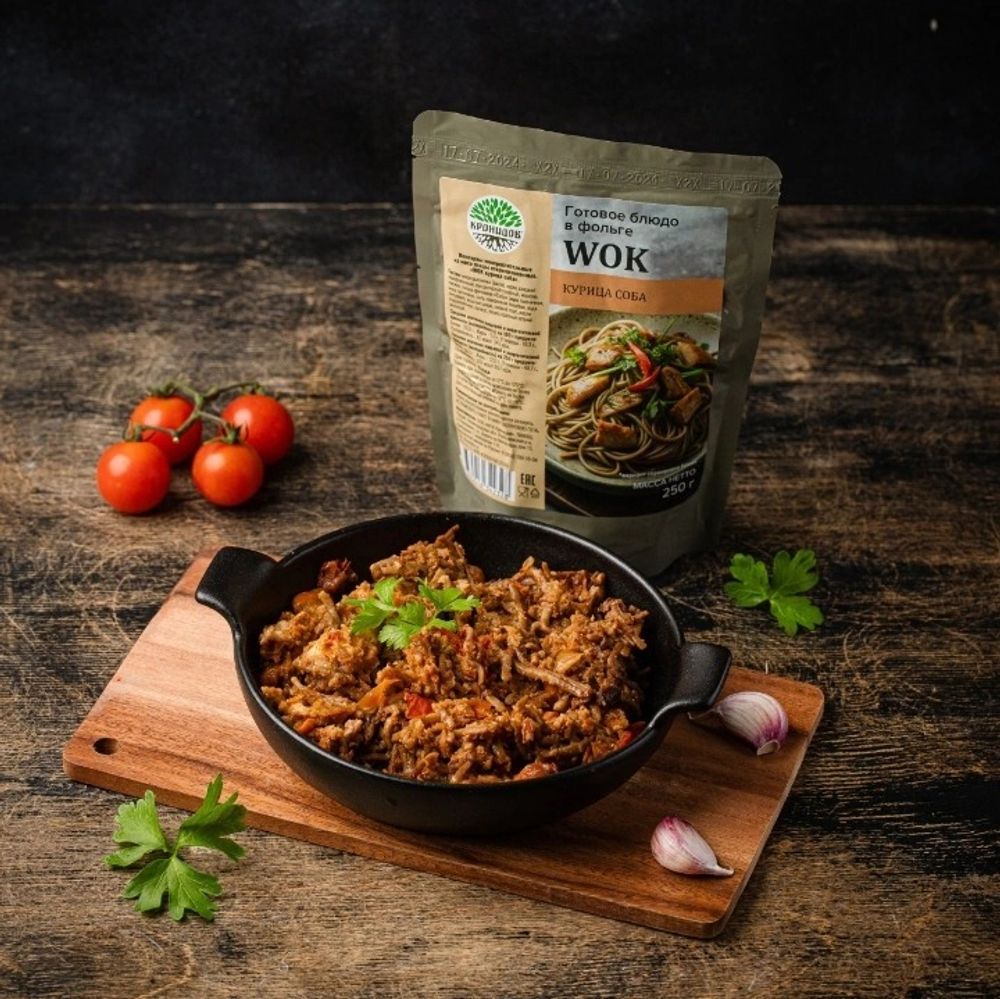 WOK курица соба 250гр. Кронидов