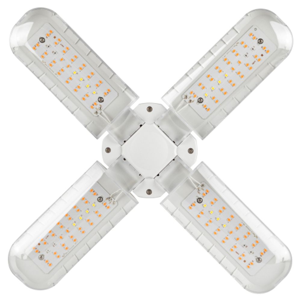 Фитолампа для растений светодиодная ЭРА GREEN LINE ФИТО-40W-PL-E27-GR 4-х лепестковая красно-синего спектра 40 Вт Е27