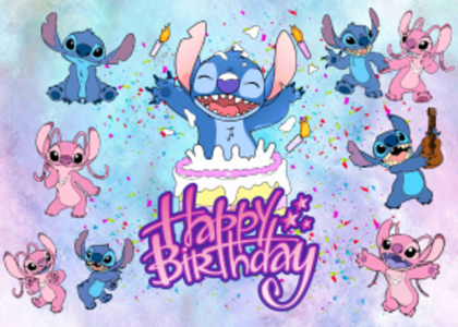 Баннер (фотозона) "Лило и Стич"