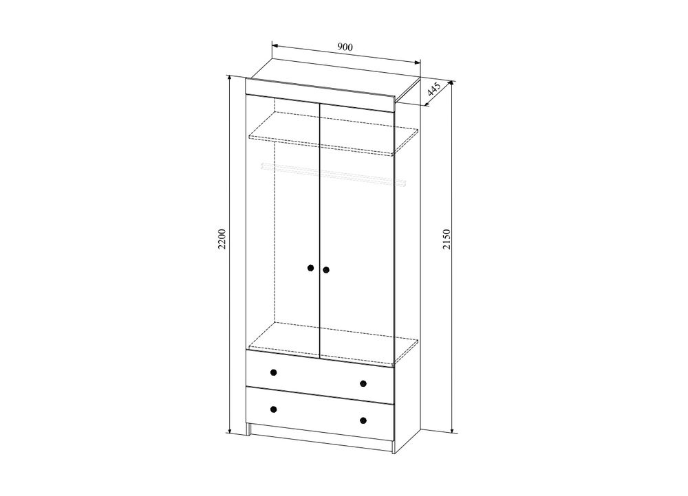 Ki ki Шкаф ШД 900.1