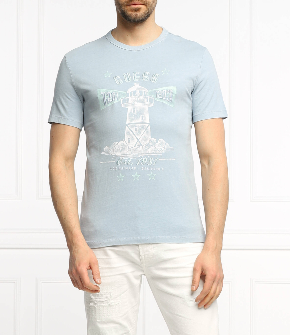 футболка thewat GUESS - голубой(M2GI15 K8FQ0)