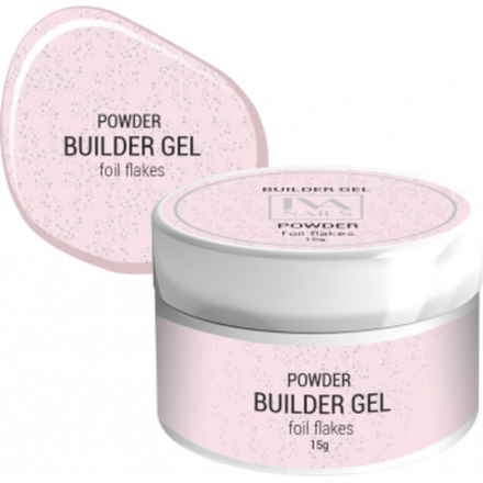 Моделирующий гель Foil Flakes POWDER, IVA NAILS, 15гр