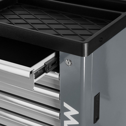 МАСТАК (521-07580G) Тележка инструментальная, 7 выдвижных ящиков, "НОВА", серая