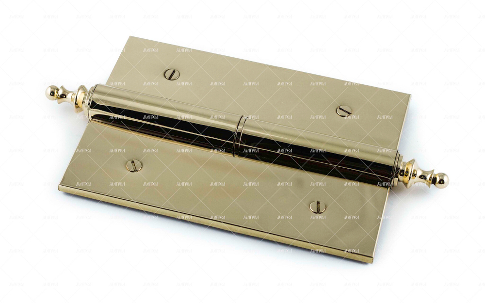 Петля стальная облатуненная усиленная толщина 6 мм длина карты 180 мм