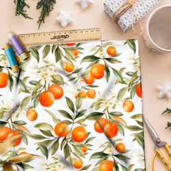 Ткань премиум Оксфорд 600D цитрусовое изобилие