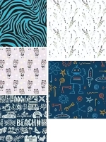 OPTIMA Упаковочная бумага На стиле В АССОРТИМЕНТЕ (70х100см, 1л, 5 дизайнов в шоубоксе) УБ-4462