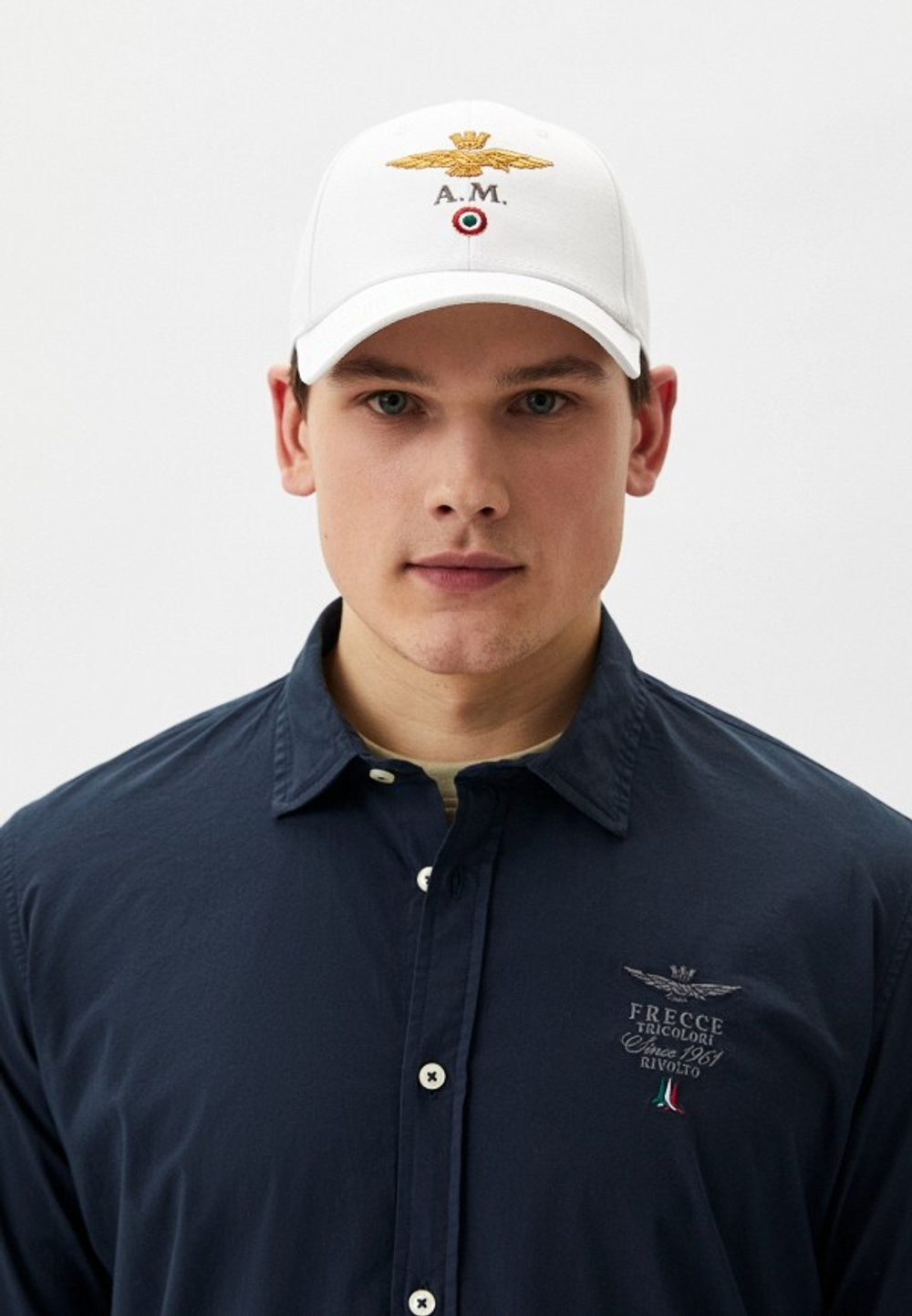 Кепка AERONAUTICA 1100 белый лого орел