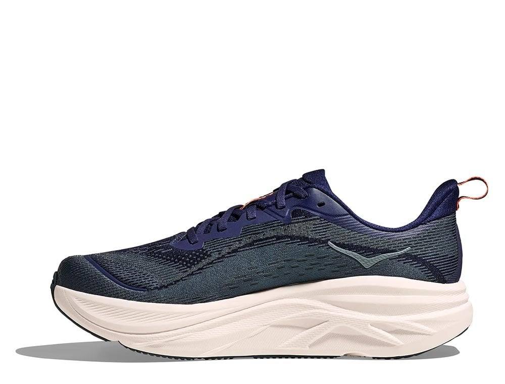 Мужские беговые кроссовки Hoka Skyflow M тёмно-синего/оранжевого цвета