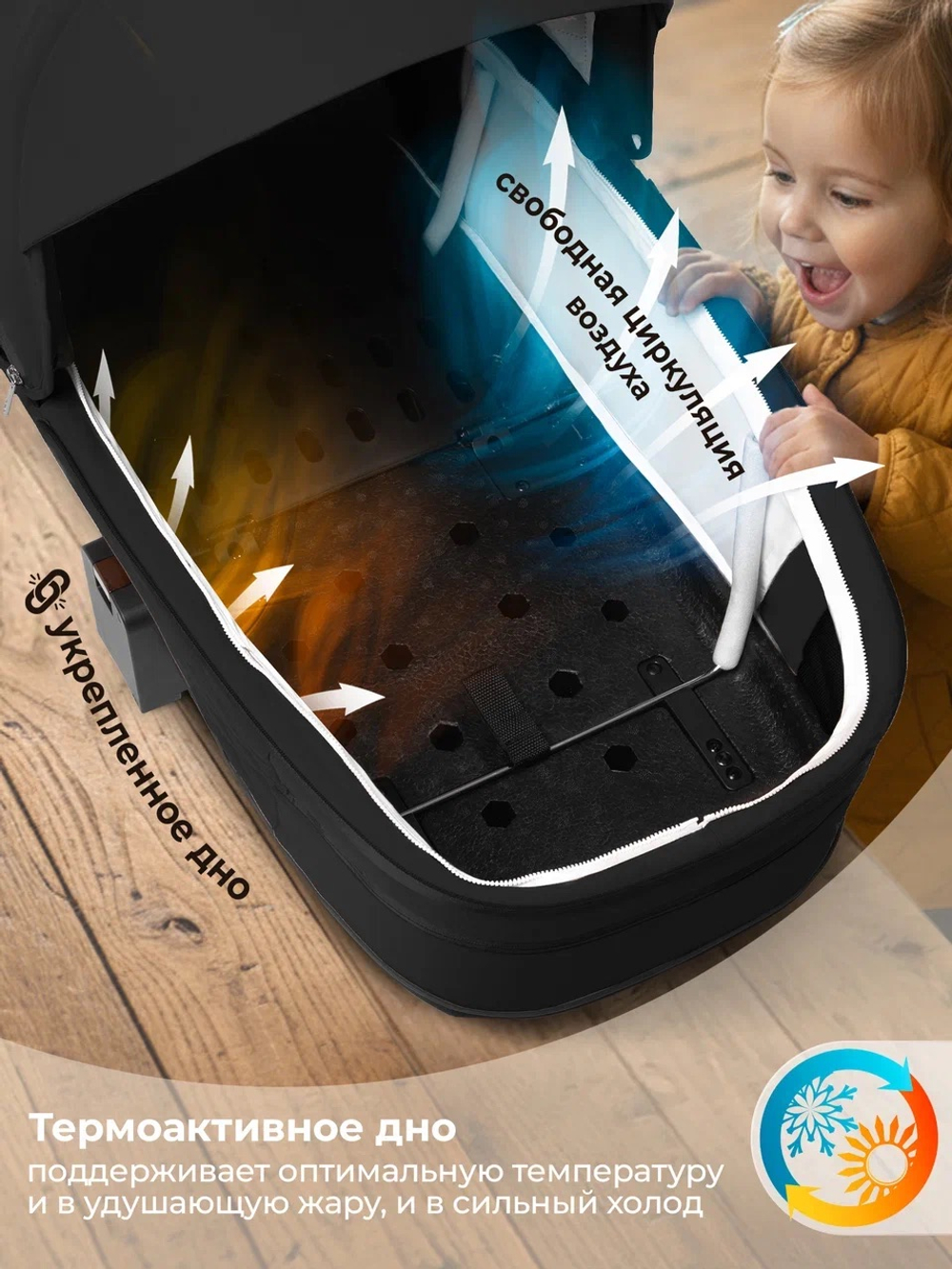 Коляска модульная Sweet Baby SBL Elegante Therma Black