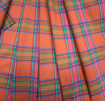 Ткань плательная в клетку (Италия) шерсть/вискоза/поламид ш-145см цена за 1 м