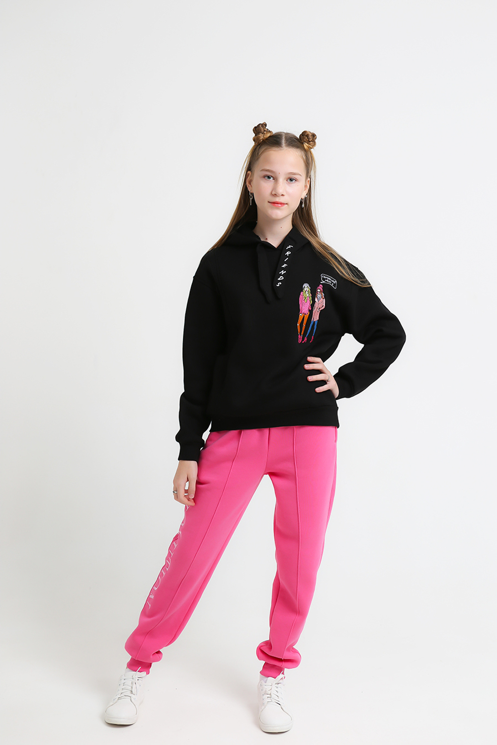 Брюки трикотаж. кэжл. с начесом д/д Beneti (T) 6300