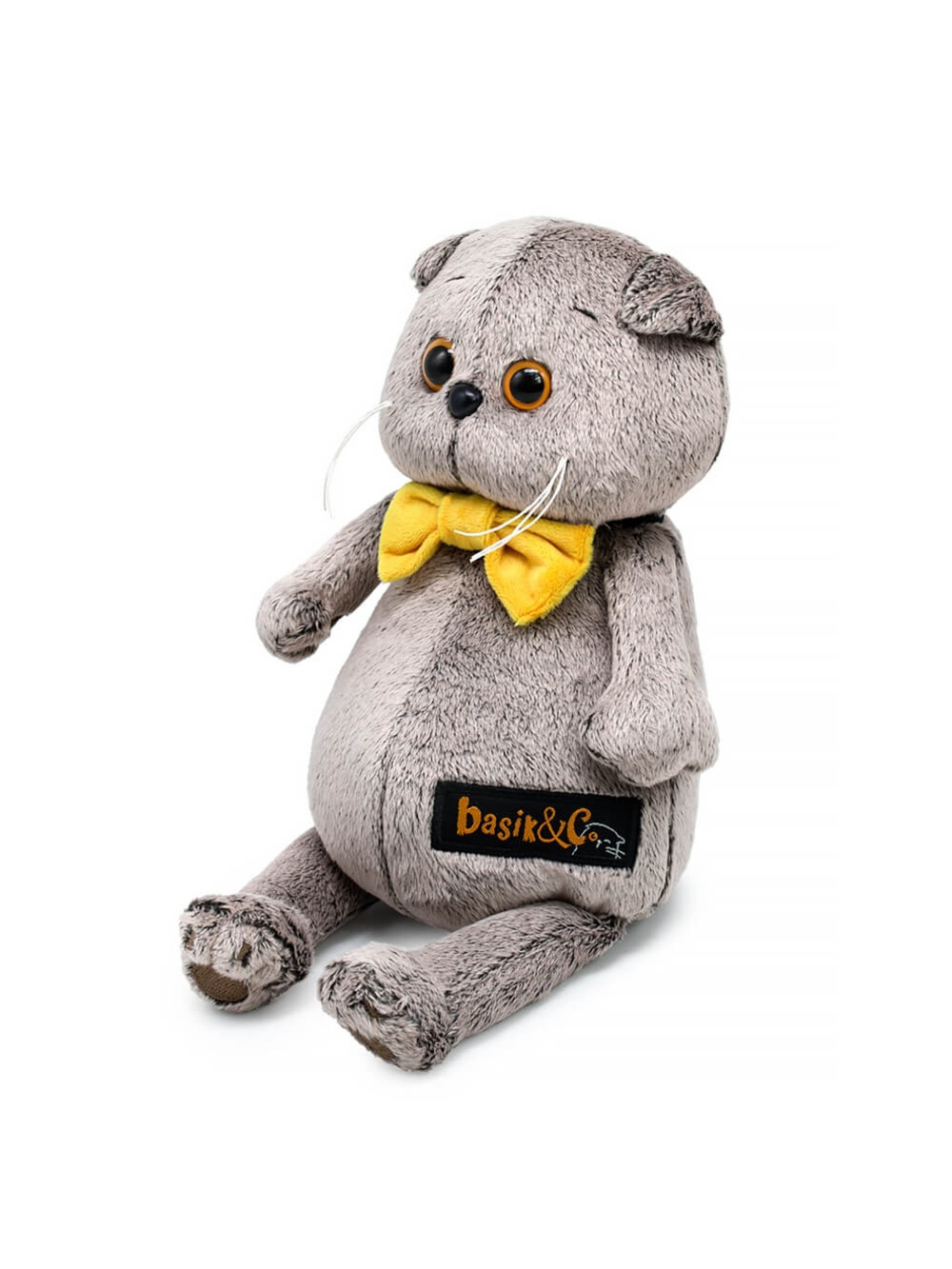 Мягкая игрушка Кот Басик в галстуке - бабочке 19 см Ksm19-001