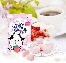 Жевательная конфета Lotte Malang Cow Strawberry Milk со вкусом клубники 79 г
