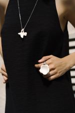 Подвес Птица на шнурке, керамика