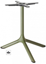 Столик ламинированный кофейный Scab Design Tripe, оливковый, белый