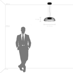 809210 Люстра CELESTA LED 24W 1200LM КОФЕЙНЫЙ/ПРОЗРАЧНЫЙ 3000K