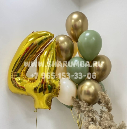 Композиция "Олива с цифрой"