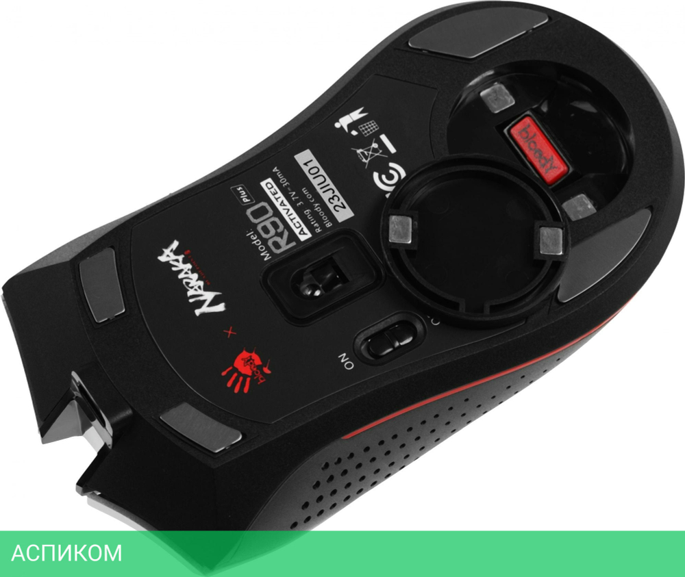 Мышь A4Tech Bloody R90 Plus Naraka белый/рисунок