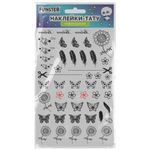 Наклейки-тату переводные "Ассорти", 29х15,5 см, ассорти 12 видов, FUNSTER (ФАНСТЕР), 666106