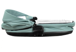 Детская коляска Roan Esso Кожа 3 в 1 с автокреслом Tutis Elo Lux EduSky Black ESSK/214/1 Misti Mint/Grey/руч.Черный