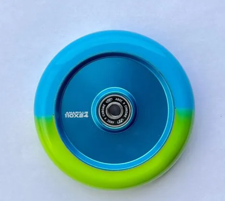 Колесо для самоката X-Treme 110*24мм, Amarillis, blue-green