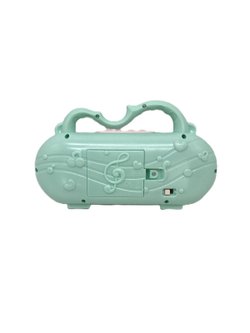 Магнитофон игрушечный на батарейках зеленый