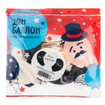 Шар (12''/30 см) Так себе праздник ..., Черный/Белый, пастель, 2 ст, 25 шт.